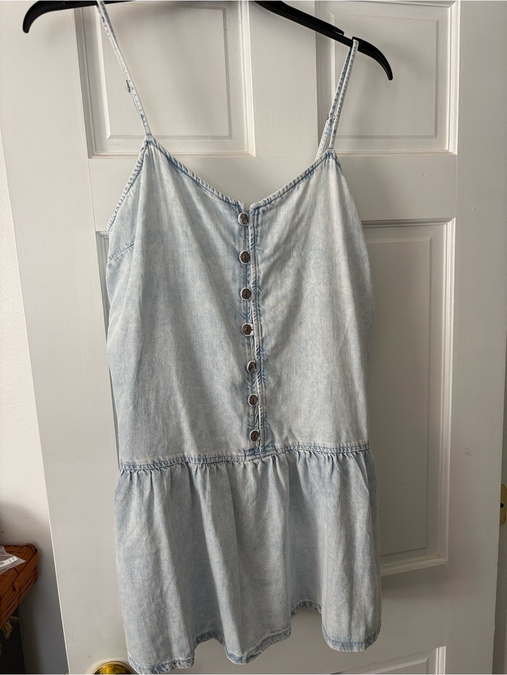 Skirt-like denim garment